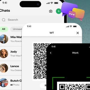 Flutter Chat App Source Code | Dual Account Messenger | iOS Android Web App | QR Chat & Backup image 2