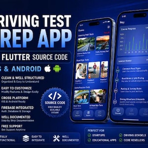 Driving Test Prep App | Flutter Source Code | iOS & Android