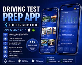 Driving Test Prep App | Flutter Source Code | iOS & Android