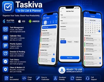 To Do List & Planner App | Flutter Source Code | Task Management App