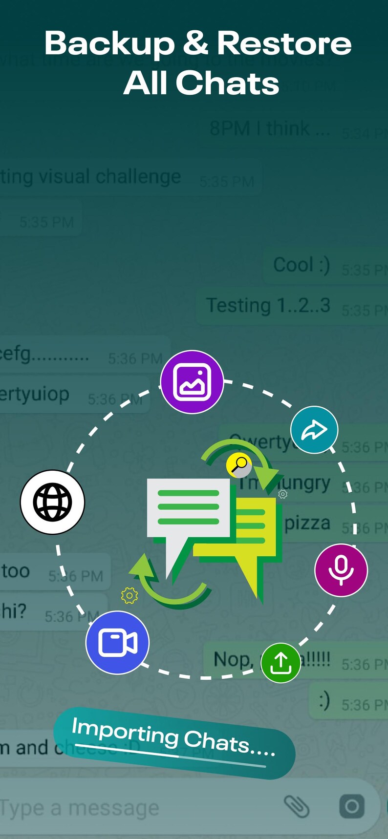 Flutter Chat App Source Code | Dual Account Messenger | iOS Android Web App | QR Chat & Backup image 6