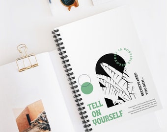 Tell On Yourself Recovery Journal Secrets Keep You Sick Spiral Notebook - Ruled Line