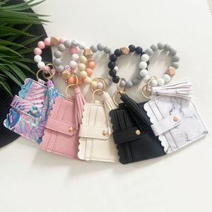 Llavero cartera Llavero de muñeca Titular de la tarjeta Llavero Pulsera Llavero Titular de la tarjeta Llavero Titular de la tarjeta Regalo del maestro Titular de la tarjeta de salida nocturna de gallinas