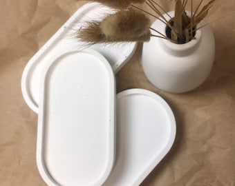 Jewelry tray, tray, decorative tray, jewelry tray, white