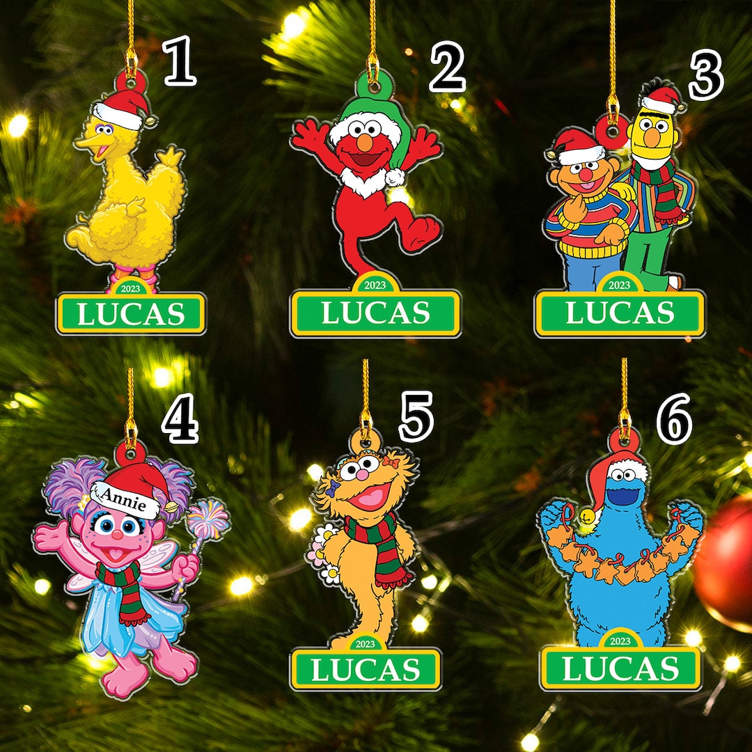 Elmo Christmas Ornament Personalized 
