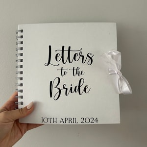 Álbum de recortes personalizado Cartas a la novia