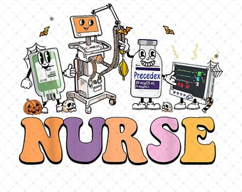Halloween Nurse Png Icu Nicu Nurse Er Rn Picu Nursing Png Funny Halloween 2023 Png