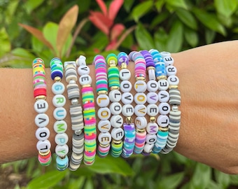 Pulseras personalizadas para adultos / Pulseras de arcilla / Pulseras hechas a mano / Pulseras hechas en Irlanda