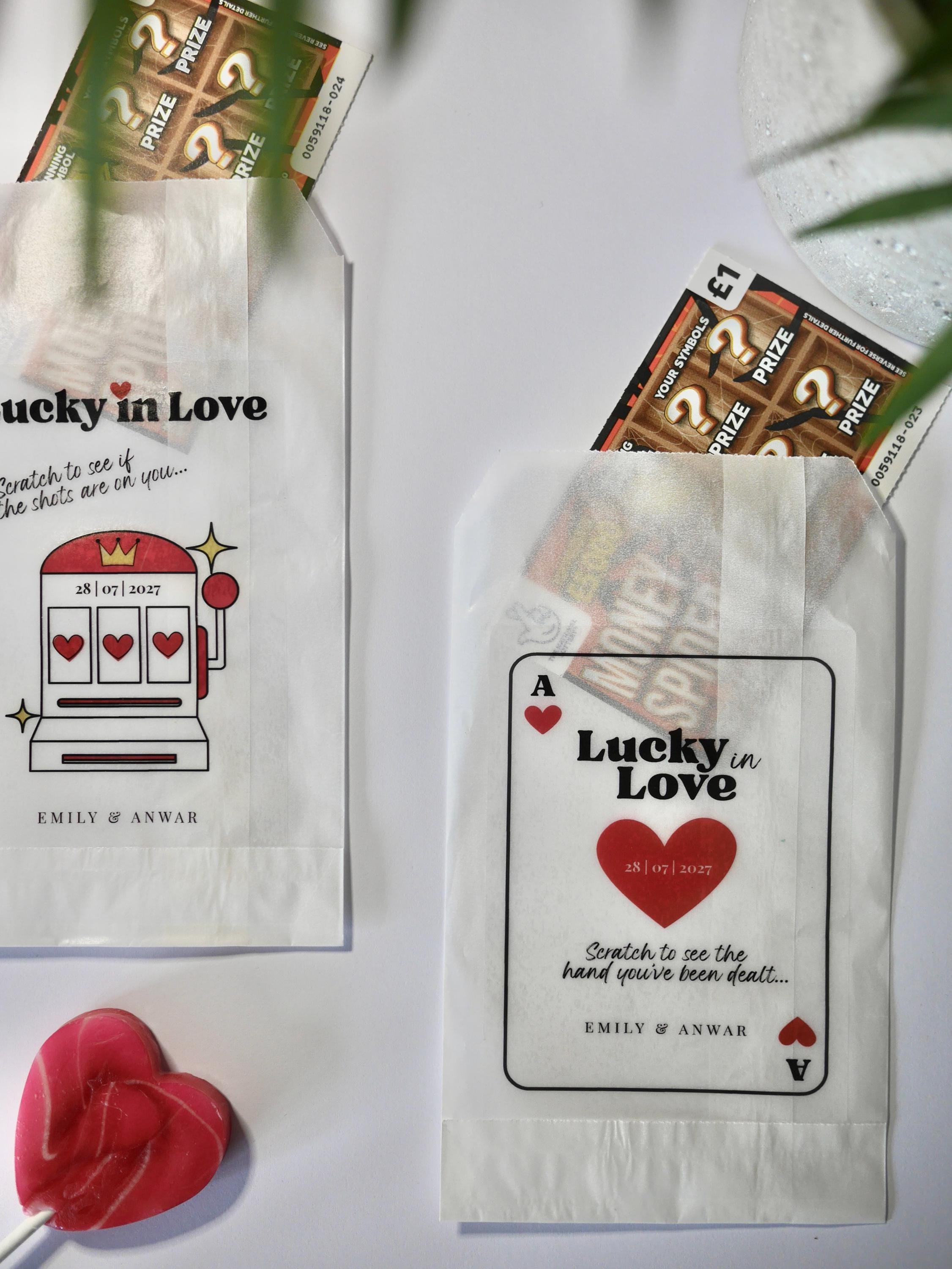 Retro Casino Slot Envelope