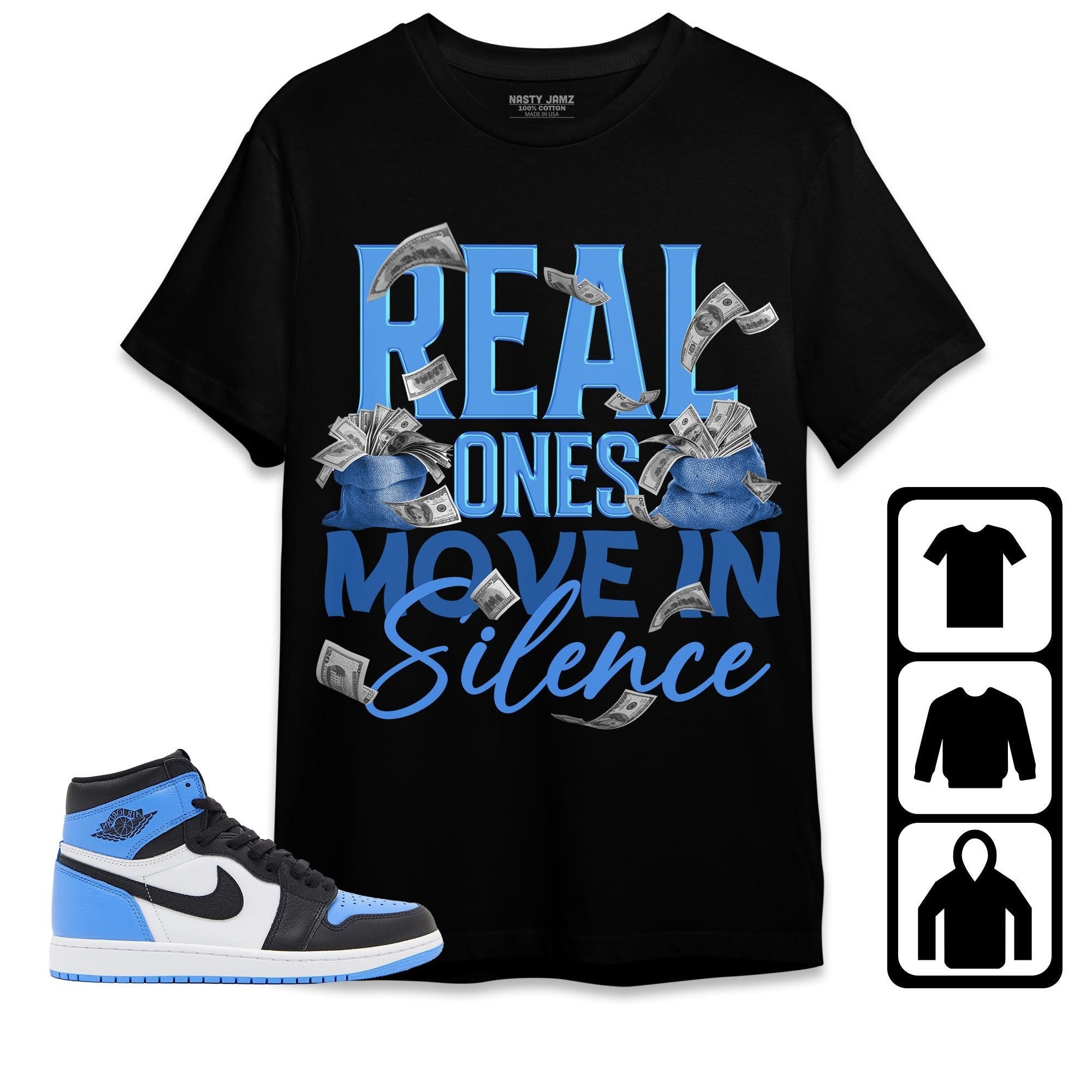 University Blue Jordan 1 Shirt 