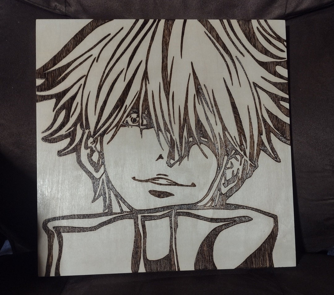 Gojo Satoru Wood Burning 12 X 12 Inch Etsy