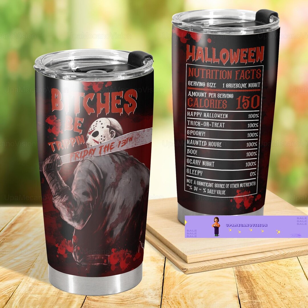 Halloween Jason Voorhees Tumbler Friday the 13th Tumbler Etsy