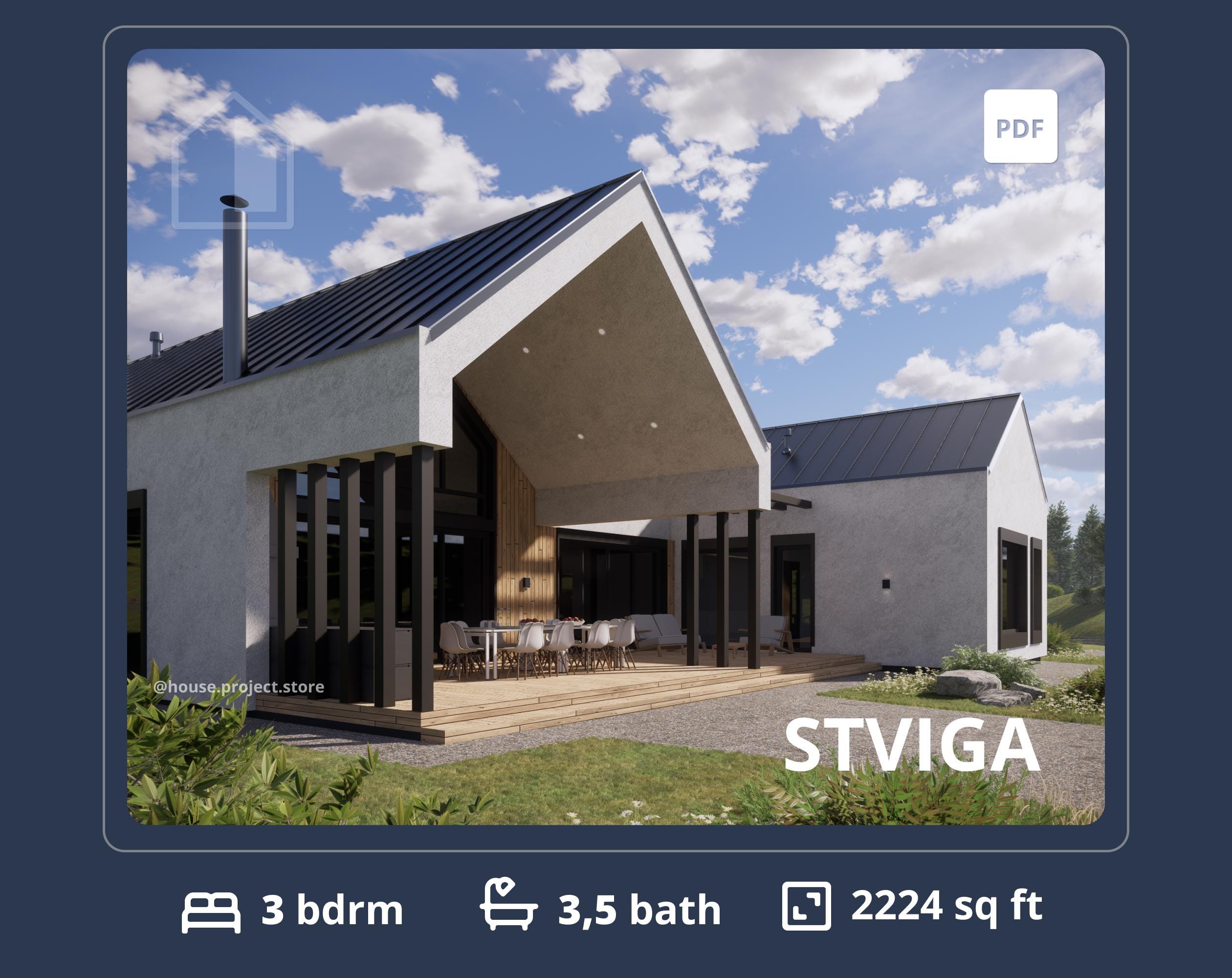 4,683 Sq Ft New American Home — 5-Bed, Guest Suite \u0026 Office (Plan 25427TF), image size:2520x2000