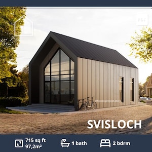 Barndominium Plattegronden Tiny House-plattegronden Tiny House-plattegrond Barndominium-plattegronden met 2 slaapkamers 1000 vierkante voet Hut-Home-plattegronden Cottage Huisplattegronden
