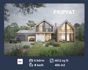 Excellent Farmhouse Floor Plans with loft, 6 Bedroom and 2 car garage, Modern Barndominium plans 5000 sq ft, Cottage House plan Ranch house