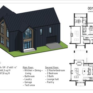 Custom house drawing of any house. Modern house plans Cottage, plans Barndominium floor plans, ADU Tiny home for sale, PDF house blueprint
