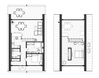 ADU A Frame Floor plans 3 Bedrooms Small Modern 1200 sq.ft. Cabin Plans Guest House Tiny home for sale Tiny house kit Custom house drawing