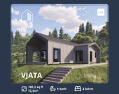 Small Tiny House Plans, 800 sq ft Modern 2 bedroom barndominium floor plans, Small Cabin plans with loft, Custom drawing Blueprints plan PDF