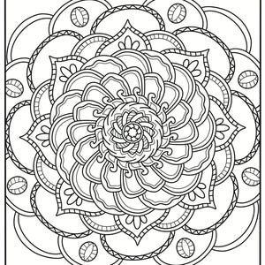 Mandala Coloring Book (PDF + Procreate) | Printable Coloring Book ...