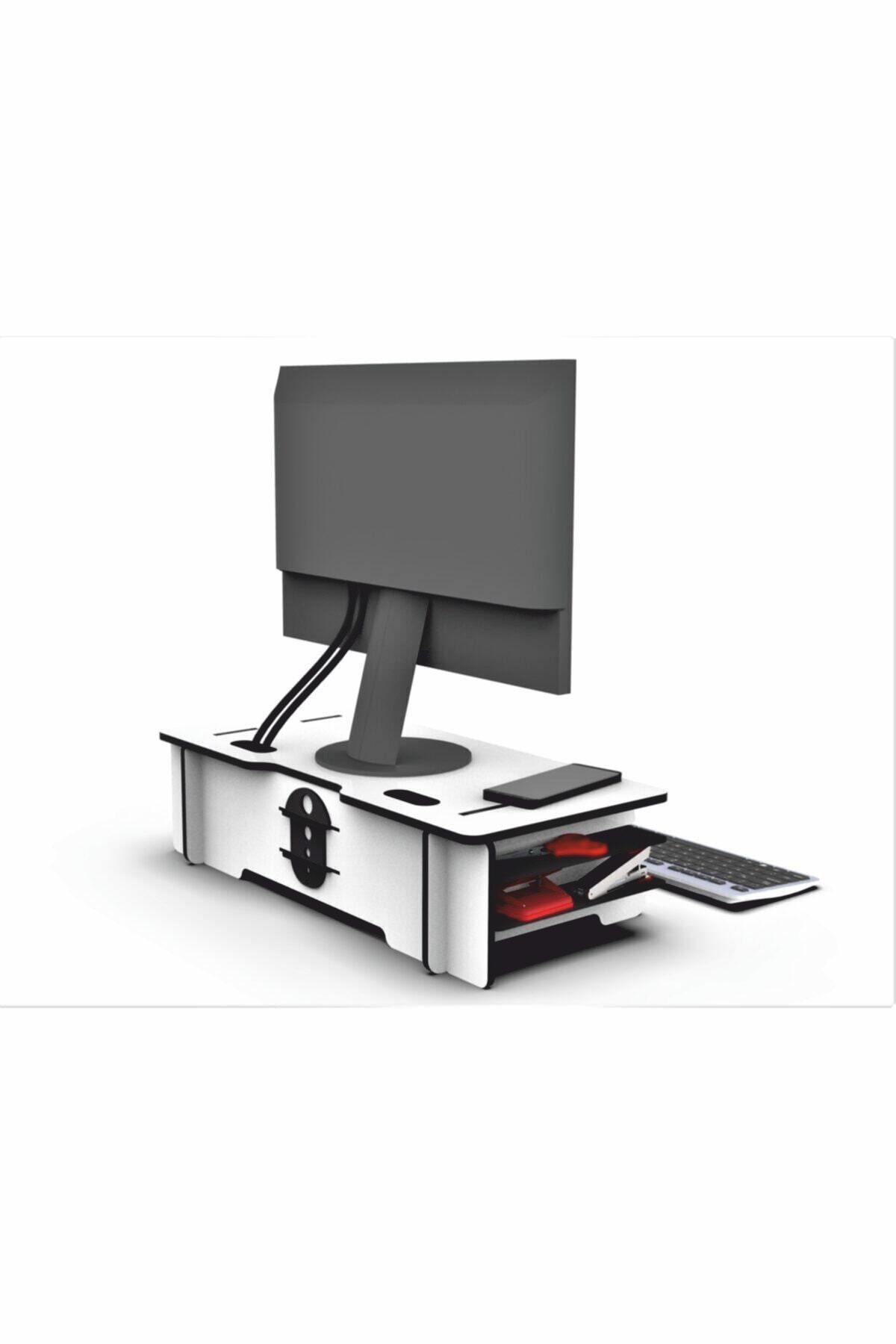 Monitor Stand Wood Laser Cut File,dxf, Cdr, Pdf, Svg Files,wooden