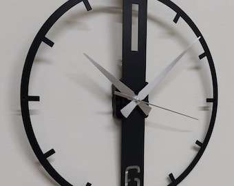 Handmade Metal Wall Clock: Modern Minimalist Decor
