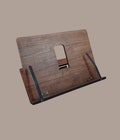 Adjustable Wooden Book Stand: Cookbook & Tablet Holder