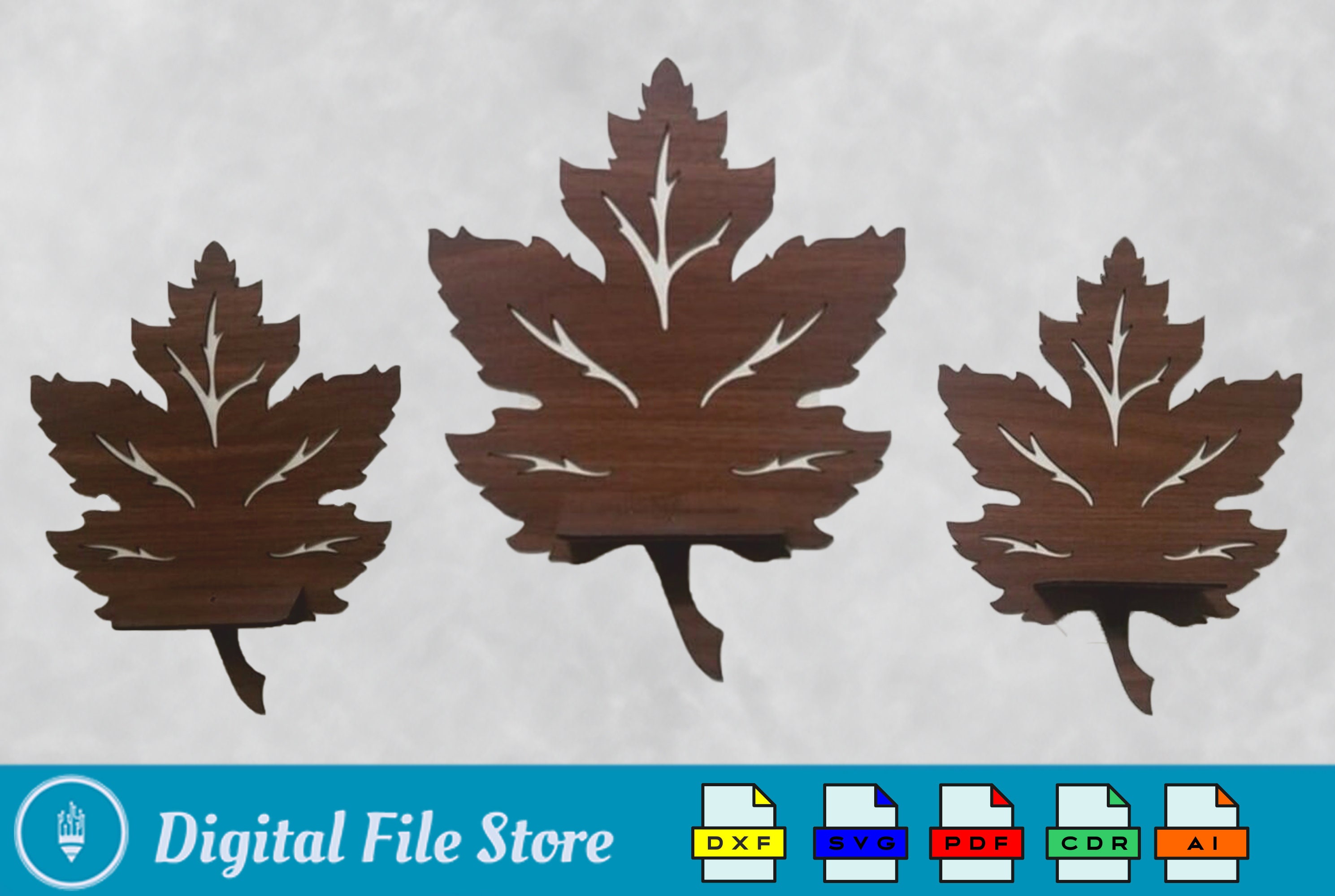 Leaf Shelf Svg Pdf Laser Cut Files - Etsy