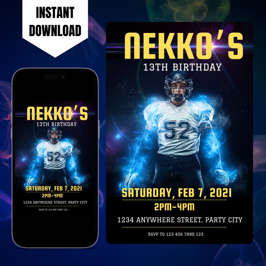 Editable Davante Adams Invitation Las Vegas Raiders Etsy