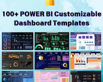 Power BI Dashboard Template, Dashboard Templates for Data Analytics, Business, E-Commerce, Sales Presentation, Customized Power BI Templates