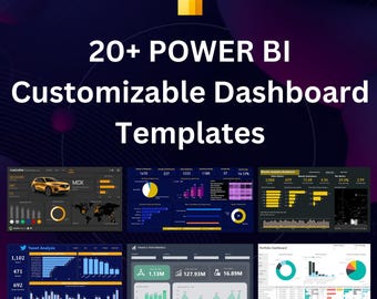 Power BI Dashboard Template, Dashboard Templates for Data Analytics, Data Automation and Presentation, Customized Power BI Templates