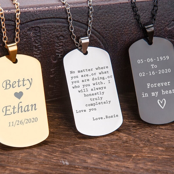 Dog Tag Jewelry Etsy