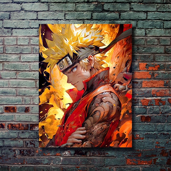 Naruto Metal Wall Art Etsy