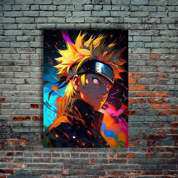 Naruto Metal Wall Art Etsy