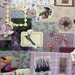Pacchetto artigianale Purple Dreams: materiali per l'artigianato e oggetti effimeri