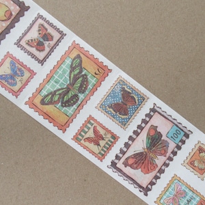 Stamped Wings Washi Tape (2): Butterfly Washi Tape, Craft supplies and Ephemera