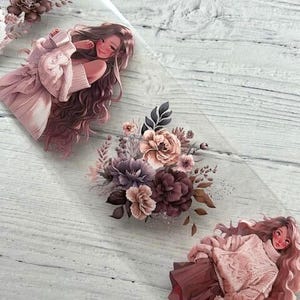 Cinta PET con ambiente acogedor: Cinta PET con personajes, suministros para scrapbooking, fabricación de tarjetas y Junk Journaling