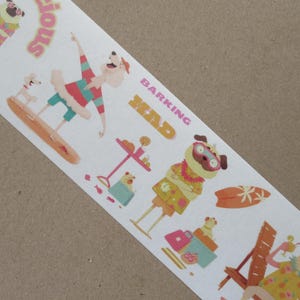 Wag &#39;n&#39; Chill Washi tape (1): Animal Washi Tape, Craft supplies and Ephemera