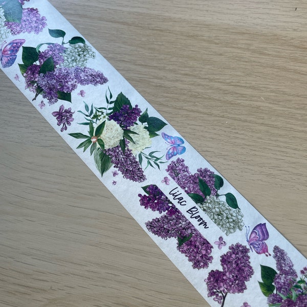 Lilac Washi Tape **100cm sample loop**