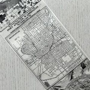 Ruban adhésif Washi Map Quest : ruban adhésif Washi City noir et blanc, fournitures créatives et éphémères