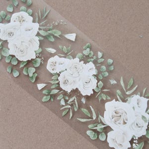 Ivory Garden PET tape: Floral PET tape, Craft supplies and Ephemera