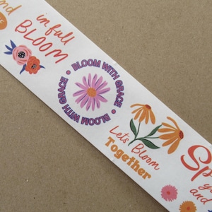 The Spring Gallery Washi Tape Stickers (4): Floral washi tape, Craft supplies and Ephemera