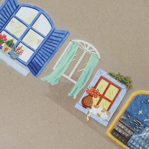 Pre-Cut Pane and Simple PET tape: Scenery PET tape, Craft supplies and Ephemera