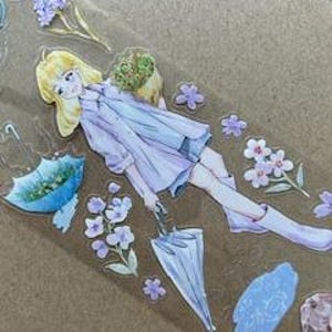 Morning Dew Pre-Cut PET tape: Craft supplies and Ephemera