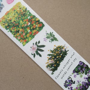Pre-Cut Spring Oasis Washi Tape (1): Floral Washi Tape, Craft supplies and Ephemera