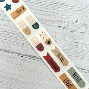 Adesivi Washi Tape Planner's Dream (2): Nastro Washi Tape per diario, articoli per bricolage e materiale effimero