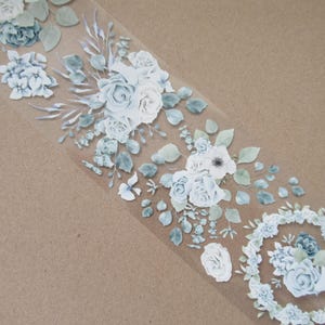 Oceanic Breeze PET tape: Floral PET tape, Craft supplies and Ephemera