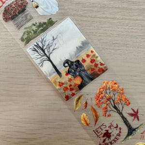 Voorgesneden Haunted Harvest PET-tape: benodigdheden voor knutselwerkjes en plakboeken
