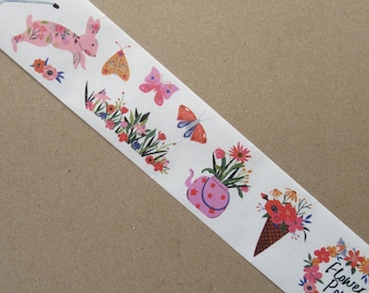 Floral Washi Tape Stickers: Spring Gallery, Botanical Ephemera