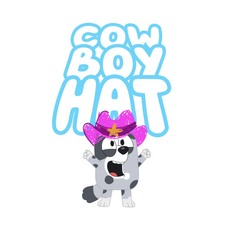 Bluey Muffin Cowboy Hat PNG File Bluey Family Png Bluey Etsy Australia