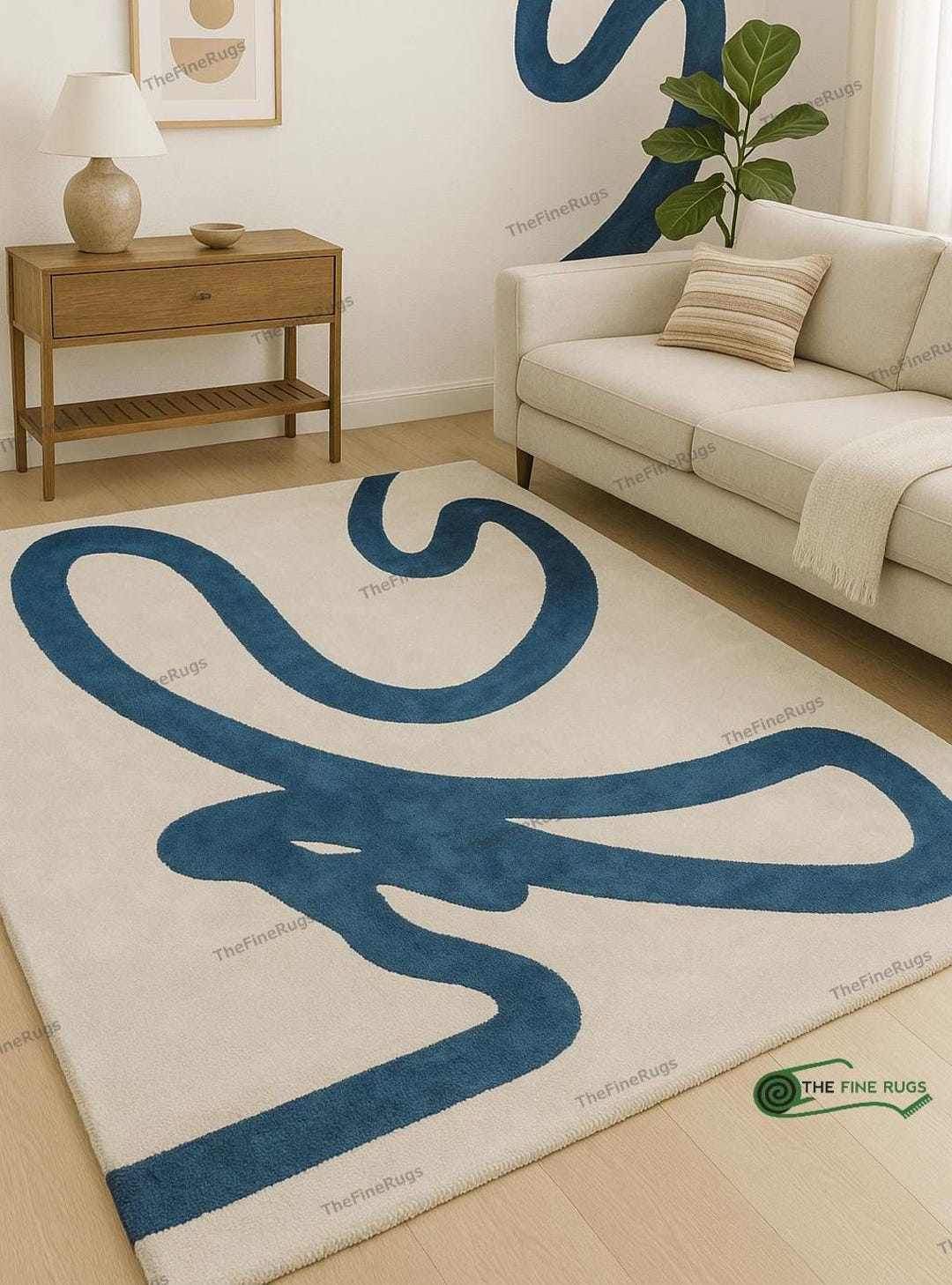 Modern Wool Rug, Hand Tufted Rug, 100% Fine Wool Area Rug Handmade ...